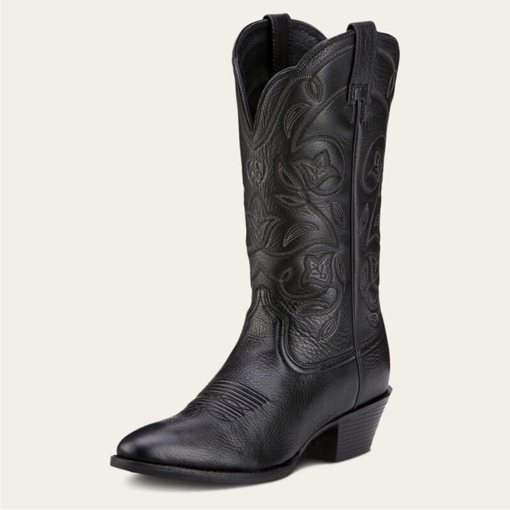 Black Western Leather Boots